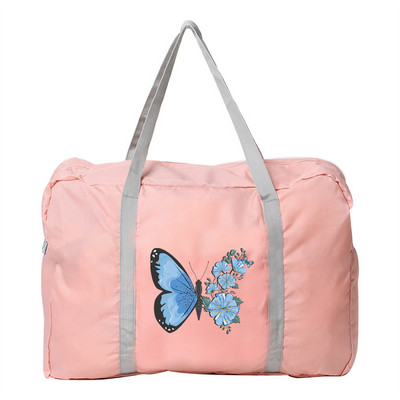 Moteriškos rankinės Lauko kelioninio krepšio organizatorius Drugelis Spausdinti Užtrauktukai Bagažo krepšiai Sulankstomi priedai Krepšelių laikymo rankinės Nešiojami krepšiai