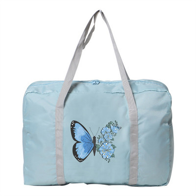 Moteriškos rankinės Lauko kelioninio krepšio organizatorius Drugelis Spausdinti Užtrauktukai Bagažo krepšiai Sulankstomi priedai Krepšelių laikymo rankinės Nešiojami krepšiai