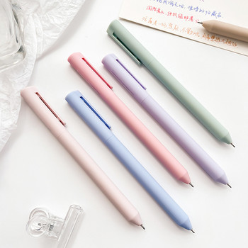 6 бр. Ретро цветни гел химикалки Morandi, въртящ се тип 0,5 мм, топка за писане, дневник, офис ученически пособия A7084
