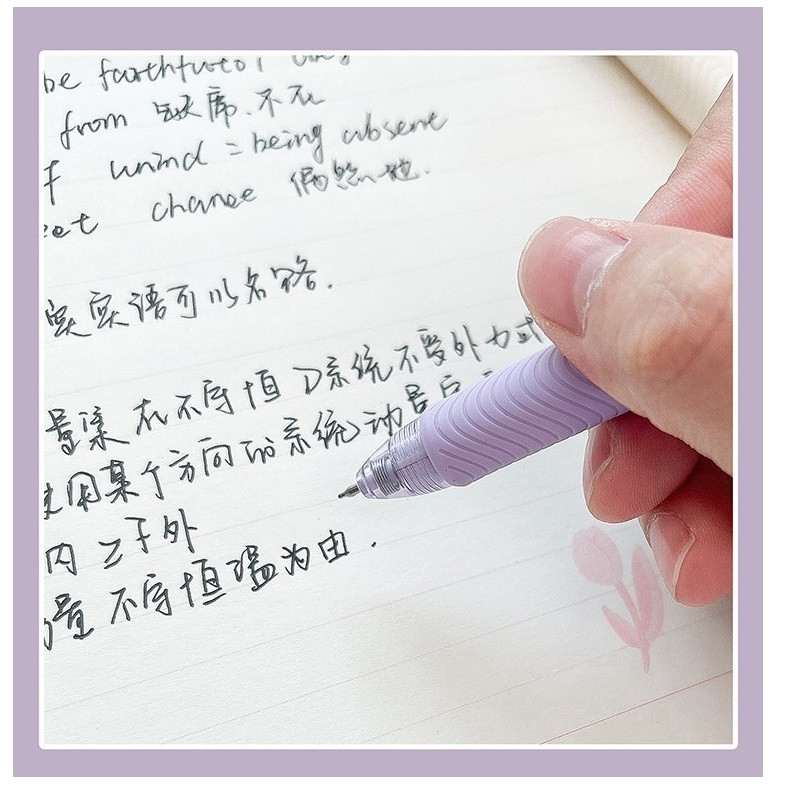 4 vnt Little Daisy gelio rašiklių rinkinys šviežių gėlių 0,5 mm rutulinis greitai džiūstantis juodas spalvotas rašalas, skirtas rašyti mokyklos biurui A7244