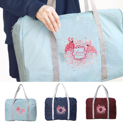 2022 Дамска пътна чанта Сгъваема ръчна чанта Мъжка чанта Duffle Pack Flamingo Series Tote Аксесоари Чанти с голям капацитет Водоустойчив органайзер