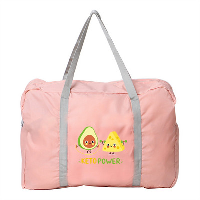 Unisex torbe za vanjske putne dodatke za kampiranje, veliki kapacitet, sklopivi organizator, ručna torba, torba za prtljagu s printom avokada, patentni zatvarač