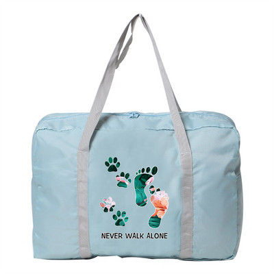 Unisex τσάντα αποσκευών Τσάντα ταξιδιού Μεγάλης χωρητικότητας Ίχνη οργάνωσης Εκτύπωση Πτυσσόμενα αξεσουάρ Τσάντες Πακέτο Duffle Proof στην υγρασία