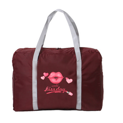 Unisex sulankstomi kelioniniai aksesuarai Krepšiai Moteriški Stovyklavietės Bagažo saugojimo Krepšys Vyrams Nešiojama Užtrauktuku Duffle Pack Mouth Series rankinė