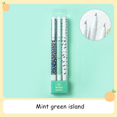 3 komada Fresh Breeze gel olovke Sretno pisanje Izdržljive kemijske olovke s crnom tintom Uredski školski pribor A6266