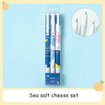 3 komada Fresh Breeze gel olovke Sretno pisanje Izdržljive kemijske olovke s crnom tintom Uredski školski pribor A6266