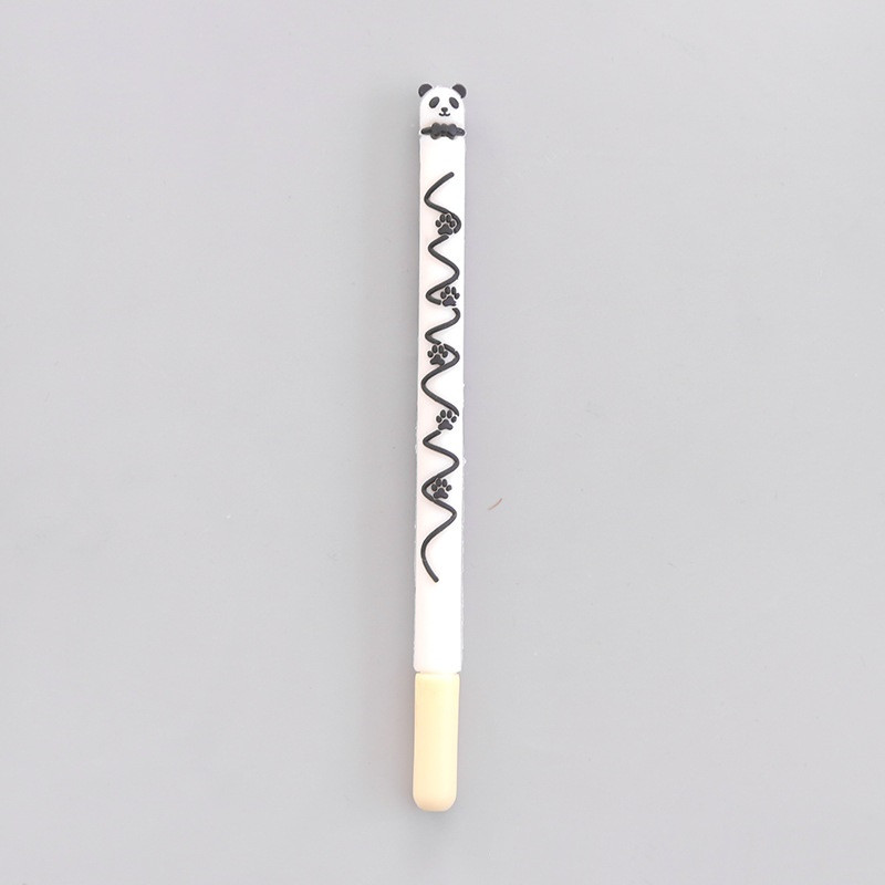 6 vnt Mielas gyvūnas lokys šunų katės šokoladinis gelio rašiklis 0,5 mm tušinukas juodos spalvos rašikliai Kanceliarinės prekės Biuro reikmenys A6757