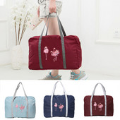 2023 Női Utazótáska Összehajtható Kézitáska Férfi Duffle Pack Outdoor Ruházat Piperecikkek Szervező Flamingó Nyomtatás Kiegészítő Táskák