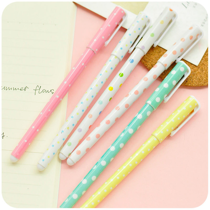 6 vnt kelių spalvų gelio rašiklių rinkinys Žvaigždžių spaudinių gėlių 0,5 mm ritininis rutulys, skirtas rašyti raštinės reikmenims Biuro reikmenys mokykloms A6244