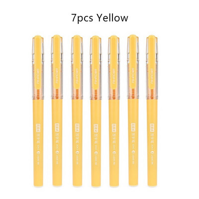 7 vnt Spalvoti gelio rašikliai Tušinukai 0,5 mm Vizualiniai be rašalo ritininiai rutuliniai rašikliai parašui rašyti Mokyklos biuro reikmenys 6663
