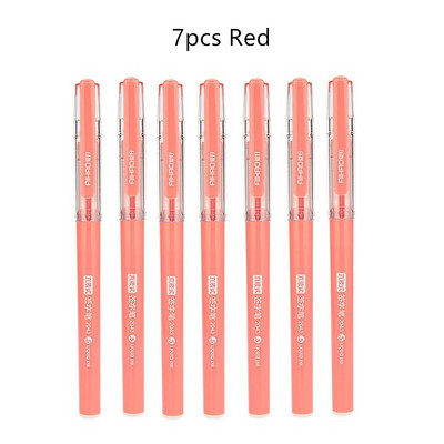 7 vnt Spalvoti gelio rašikliai Tušinukai 0,5 mm Vizualiniai be rašalo ritininiai rutuliniai rašikliai parašui rašyti Mokyklos biuro reikmenys 6663