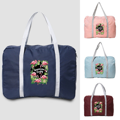 Unisex Outdoor Duffle Pack Μεγάλης χωρητικότητας Οργανωτής ρούχων Πτυσσόμενη τσάντα Flamingo Pattern Tote Τσάντες αξεσουάρ ταξιδιού