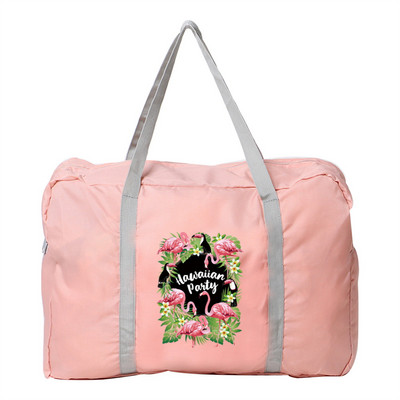 Unisex Lauko Didelės talpos Duffle Pack Drabužių Tvarkyklės Sulankstoma rankinė Flamingo Rašto Nešiojami Krepšiai Kelioniniai Aksesuarai Krepšys