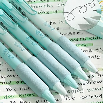 4 τεμ. Cheese Mint Gel Pens & Highlighter Set 0,5mm Ballpoint Black Ink & Color Marker for Writing A7456