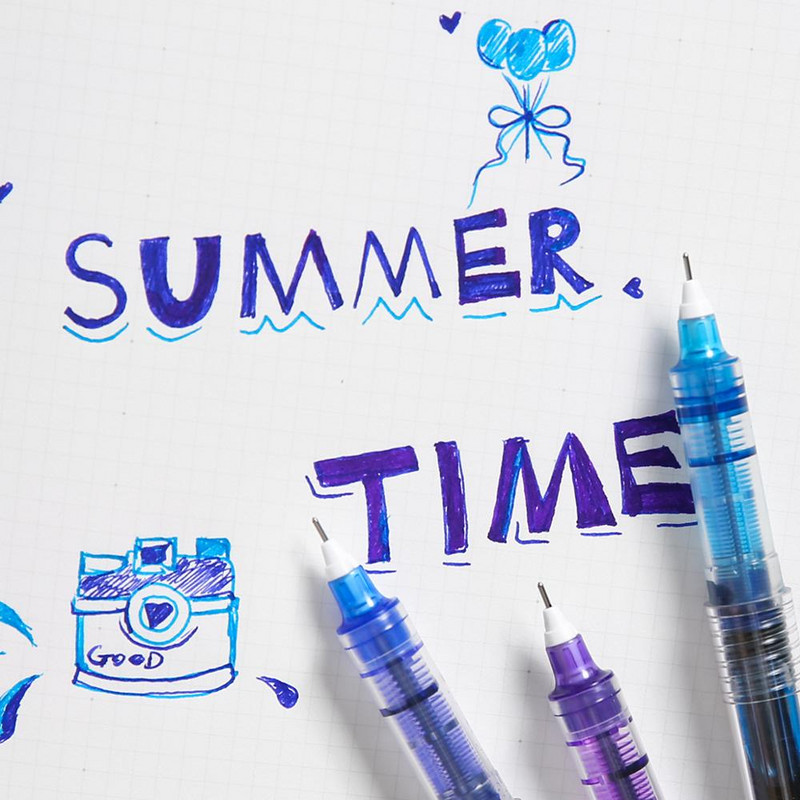 1 vnt Deimantinis permatomas rašalinis rašiklis be skystos spalvos 0,5 mm tušinukai, skirti rašyti parašų piešimui mokykliniai reikmenys A6002