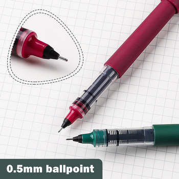 Ρετρό Έγχρωμο Σετ στυλό 0,5mm Ballpoint Quick Dry Ink Roller Ball Στυλό για γραφή σχεδίου ημερολογίου Office School A6231