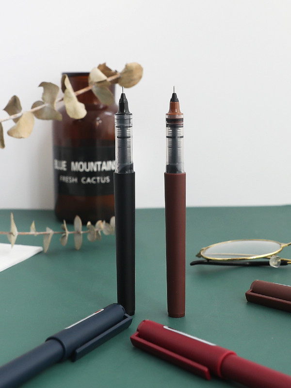 Retro spalvos gelio rašiklio rinkinys 0,5 mm rutuliniai greitai džiūstantys rutuliniai rašikliai, skirti piešti žurnalą Biuro mokykla A6231