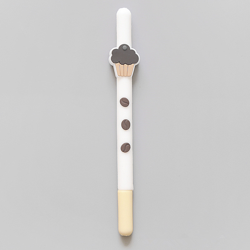 5 бр. Шоколадова бисквитена химикалка Гел химикалка Сладки понички Химикалки за торта Черно цветно мастило Офис училище A6710