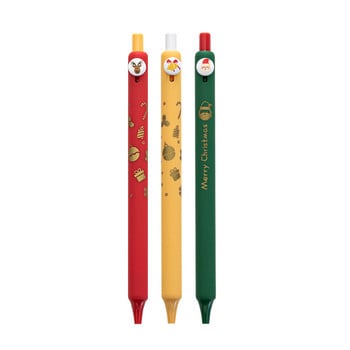 4 τμχ Merry Christmas Gel στυλό Σετ Coco Bell Celebration Party Gift 0,5mm Ballpoint Black Color Ink Office School A7305