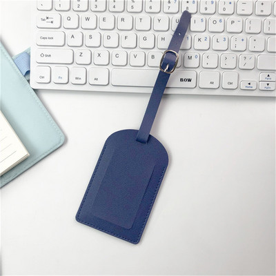 1vnt Nešiojama PU odinė bagažo etiketė Lagamino identifikatorius Etiketė Bagažo įlaipinimo krepšio etiketė Pavadinimas ID Adreso laikiklis Kelionių priedai