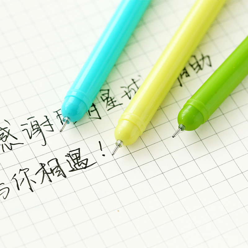 4vnt Saulėta diena Cactus vazoninis gelio rašiklis Sultingi augalai juodo rašalo rašikliai 0,5 mm antgalio švirkšto pildymas Kanceliarinės mokyklos reikmenys A6763