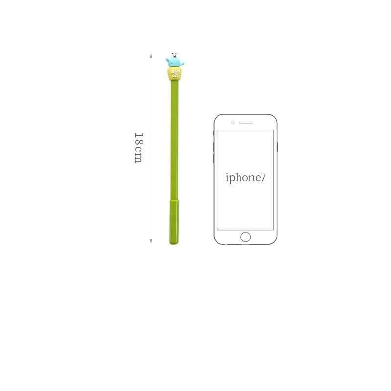 4vnt Saulėta diena Cactus vazoninis gelio rašiklis Sultingi augalai juodo rašalo rašikliai 0,5 mm antgalio švirkšto pildymas Kanceliarinės mokyklos reikmenys A6763