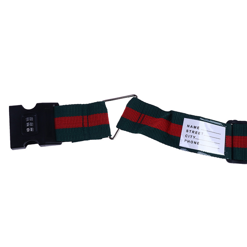 4,2 m nailonist 3-kohaline paroolilukuga pagasirihm ristvöö pakend Reguleeritav reisikohver, pandlaga rihm pagasirihmad