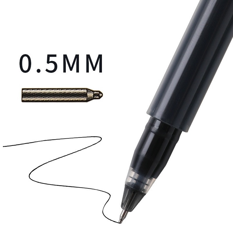 12 vnt. Jumbo gelio rašalo rašiklių rinkinys, labai skaidrus 0,5 mm rutulinis sklandus, skaidrus rašymas, skirtas biuro parašo mokykliniam egzaminui A7012