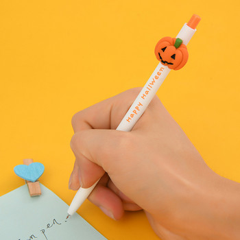 6 бр. Честит Хелоуин Комплект гел химикалки Ghost Pumpkin Party Gift Supplies 0,5 mm Химикалка Черно цветно мастило Училище A7230