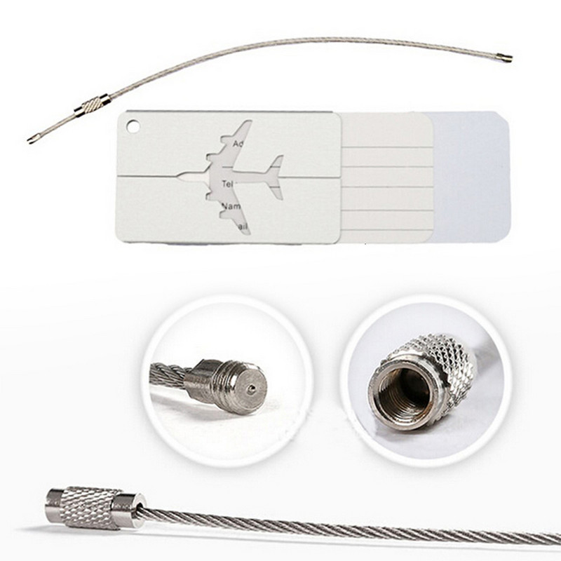 Csomagok és táskák Utazási kiegészítők 2019 Divat Aranyos Újdonság Gumi Funky Alumínium címkeszíjak Bőrönd Csomagcímke Drop Szállítás