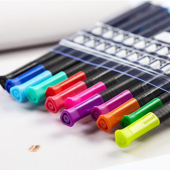 12 τμχ Monami 0,25mm Ultra Fine Liner Color Liquid Ink Pens Set Non-permanent Triangular Art Drawing 4034 Fineliner School A6740