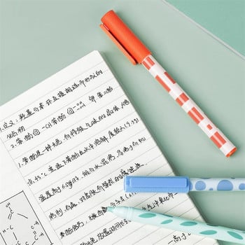 3 бр. Kaco Jumbo Gel Ink Set Set Pastel Pop Abstract Style Japanese Design 0.5mm Ballpoint Liner Marker Writing School A6249