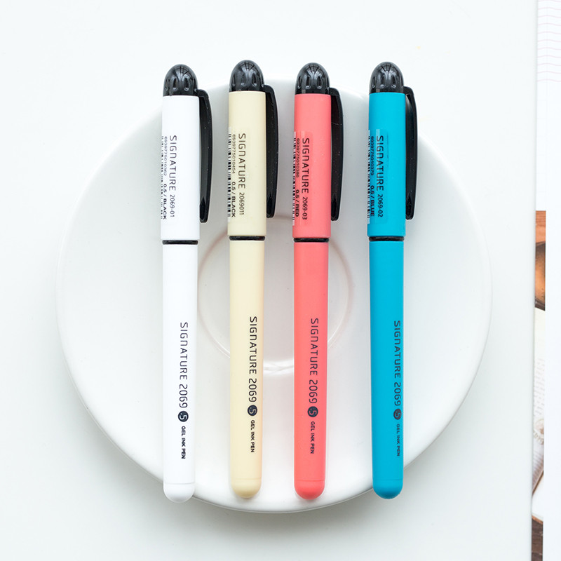 1 vnt Signature gelio rašalo rašiklio rinkinys 0,5 mm rutulinis juodas raudonas mėlynas rašymo biuro verslo mokyklos reikmenims A6850