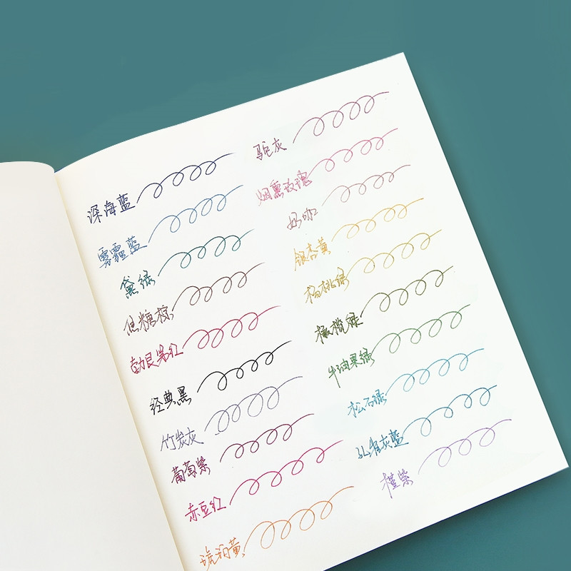 5 vnt Vintage rašalinis rašiklis Tušinukas 0,5 mm Erdvus mėlynas Tamsiai žalias ruda raudona spalva ritininiai tušinukai Marker Liner Kanceliarinės prekės School A6655