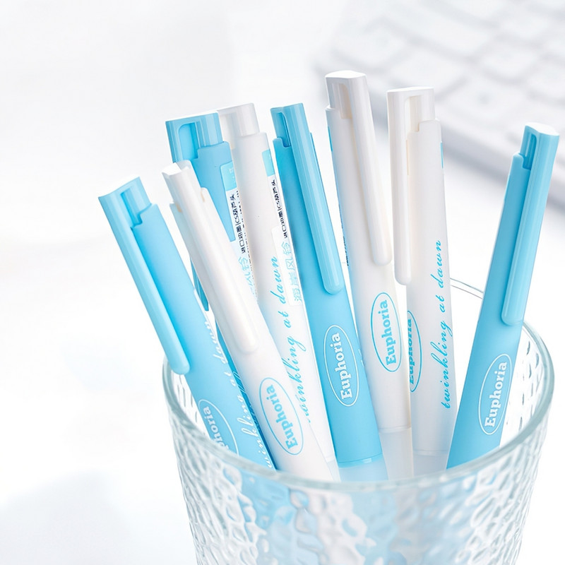 Set 2kom Euphoria gel olovke Fresh Sea Blue dizajn 0,5mm kemijska olovka crne boje za pisanje A7487