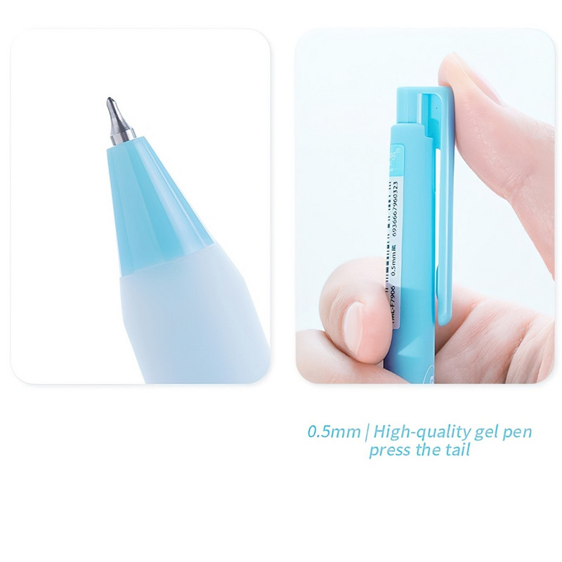 Set 2kom Euphoria gel olovke Fresh Sea Blue dizajn 0,5mm kemijska olovka crne boje za pisanje A7487