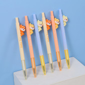 3db Shiba Inu gél tinta toll készlet aranyos rajzfilm kutya 0,5 mm golyóstoll fekete színű íráshoz A7485