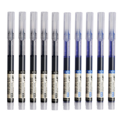 10 tk/komplekt eksamisignatuur geelpliiats 0,5 mm must sinine tindiga koolikontor Õpilaste pastapliiatsid, kirjatarbed kooli