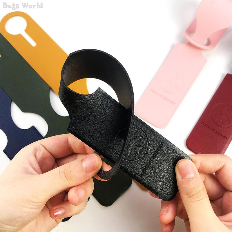 1x PU ādas bagāžas etiķete Pārnēsājama čemodāna identifikators Etiķete Bagāžas iekāpšanas soma Tag Nosaukums ID Adrese Turētājs Ceļojumu piederumi