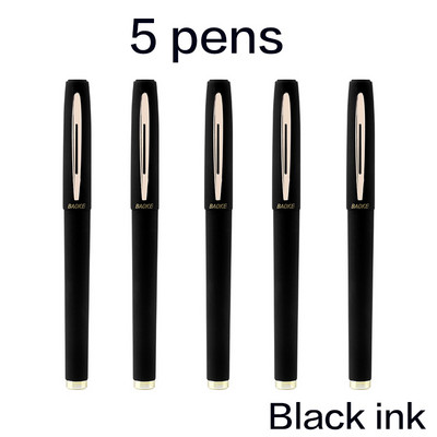 12 vnt didelės talpos 1,0 mm parašo antibakterinis rašiklis, vanduo juodas anglis, paryškintas biuro viešasis neutralus verslo užpildas vandens pagrindu