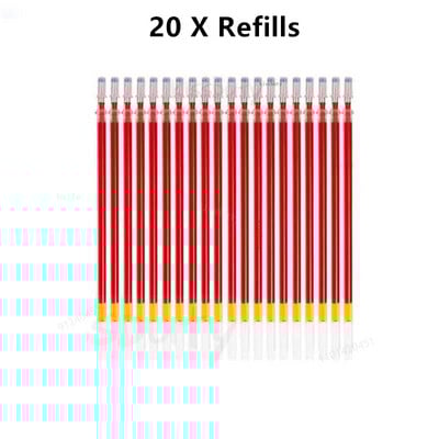 22 tk / komplekt geelpliiats must/sinine tint 0,38/0,5/0,7 mm täitmine vardad Geelpliiats koolikontori eksamitarbed Kirjatarbed pastapliiatsid