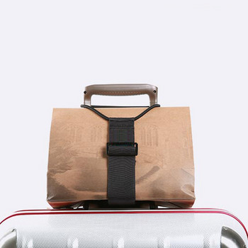 Еластична въжена лента за пътуване Найлонова преносима каишка за багаж Опаковка за куфар Фиксиран колан Регулируем ремък за пътуване Аксесоари за пътуване