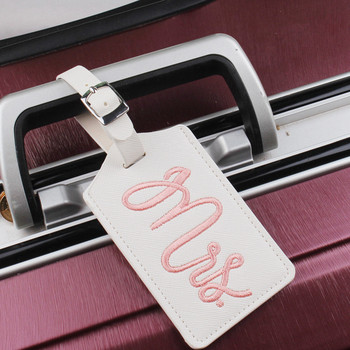 Гравирано име Mr&Mrs Етикет за багаж Аксесоари за пътуване Жени Мъже Преносим етикет Куфар Име ID Адрес Притежател Качване на багаж