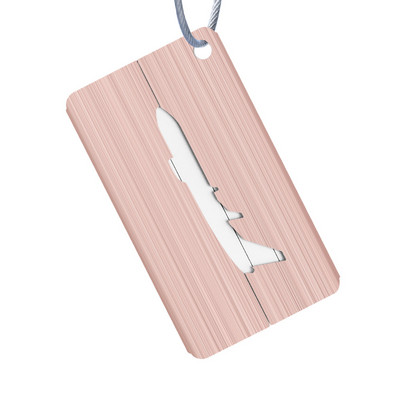 Ετικέτες δημιουργικών αποσκευών από κράμα αλουμινίου Βαλίτσα ταξιδιού αεροπλάνου Όνομα Διεύθυνση ID Ετικέτα Διεύθυνση Κάτοχος επιβίβασης Αξεσουάρ ταξιδιού