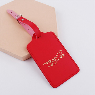 Ταξιδιωτικά αξεσουάρ Creative Aircraft PU Δερμάτινη Ετικέτα Αποσκευών Γυναικεία Ανδρικά Φορητή Ετικέτα Βαλίτσα ID Διεύθυνση Κάτοχος Αποσκευών Επιβίβαση