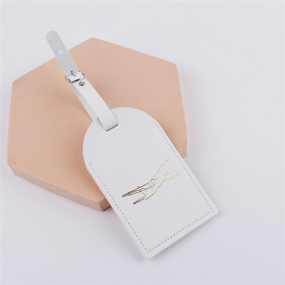 Ταξιδιωτικά αξεσουάρ Creative Aircraft PU Δερμάτινη Ετικέτα Αποσκευών Γυναικεία Ανδρικά Φορητή Ετικέτα Βαλίτσα ID Διεύθυνση Κάτοχος Αποσκευών Επιβίβαση