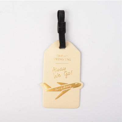 Ταξιδιωτικά αξεσουάρ Creative Aircraft PU Δερμάτινη Ετικέτα Αποσκευών Γυναικεία Ανδρικά Φορητή Ετικέτα Βαλίτσα ID Διεύθυνση Κάτοχος Αποσκευών Επιβίβαση
