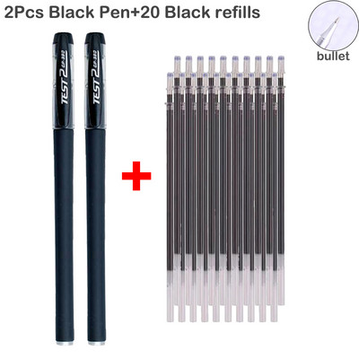 Gél toll szett, sima írás, semleges toll, cserélhető, utántölthető golyós- és tűhegy Iskolai és irodai kellékek golyóstoll írószerek