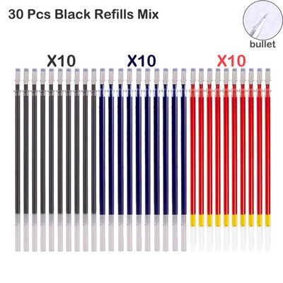 Gél toll szett, sima írás, semleges toll, cserélhető, utántölthető golyós- és tűhegy Iskolai és irodai kellékek golyóstoll írószerek