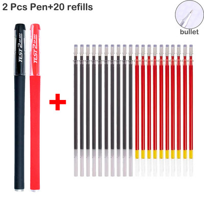 Gél toll szett, sima írás, semleges toll, cserélhető, utántölthető golyós- és tűhegy Iskolai és irodai kellékek golyóstoll írószerek